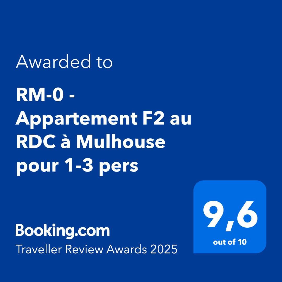Rm-0 - Appartement F2 Au Rdc A Mulhouse Pour 1-2 Pers Buitenkant foto